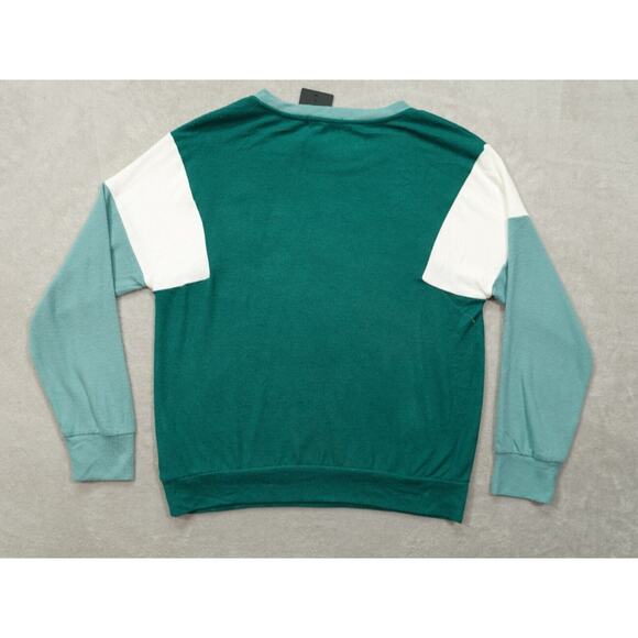 Gibsonlook Womens Green Tops Colorblock Long Sleeve Sweater Round Neck Size M - Picture 13 of 13